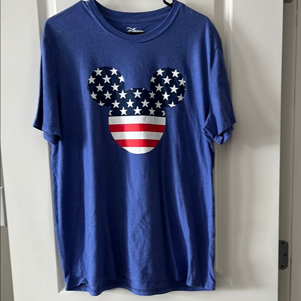 Disney Patriotic Blue Mickey Tee
